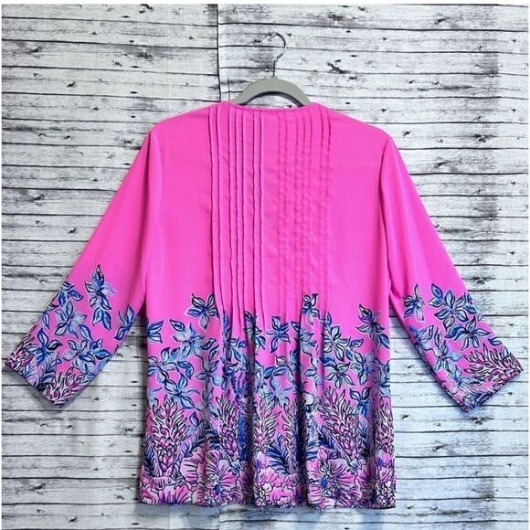 Lilly Pulitzer Marilina Tunic Top Lucky Lady Engineered - Picture 4 of 11